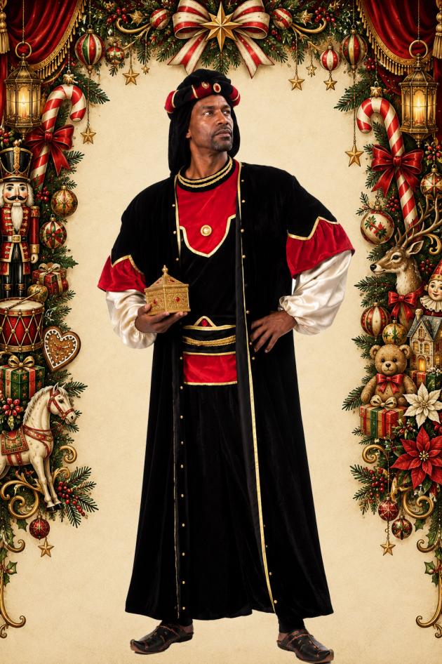 Drie Koningen Kostuum Melchior Kerststal