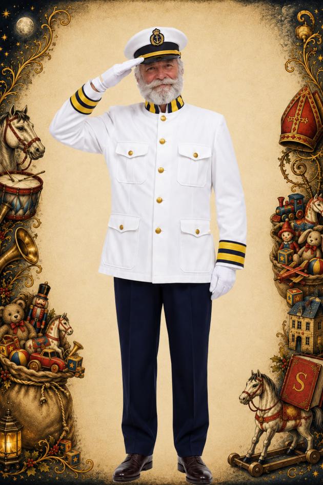 Kapitein van de Stoomboot Kostuum