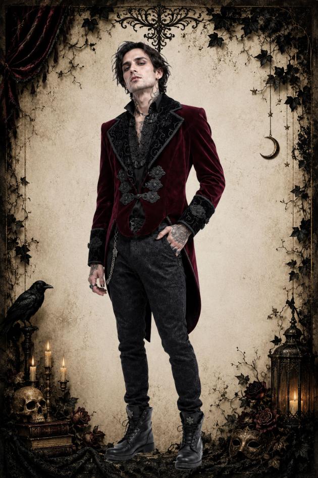 Vampier Gothic Kostuum Halloween