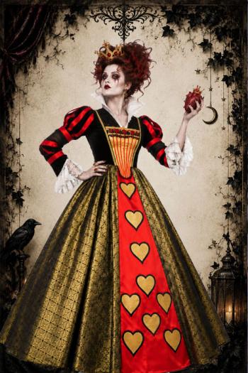 Duistere Hartenkoningin Halloween Kostuum