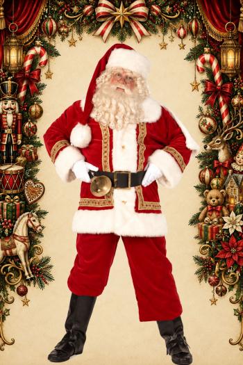 Kerstmanpak Luxe Fluweel