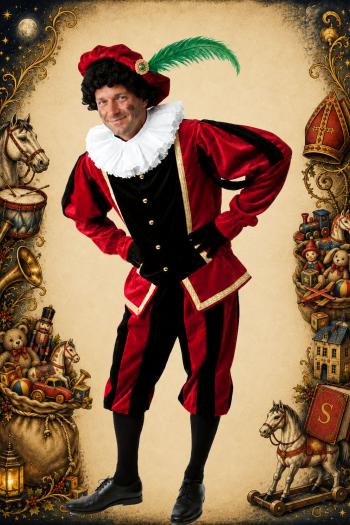 Roetpiet Kostuum Fluweel Luxe