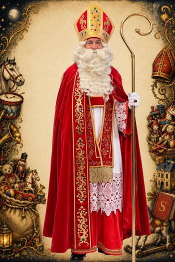 Sinterklaas Kostuum TV Kwaliteit Fluweel Luxe