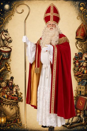 Sint Kostuum Fluweel Luxe