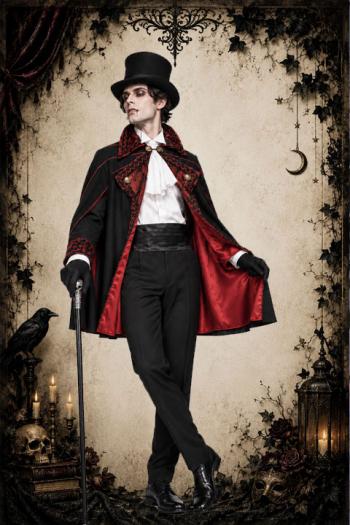 Dracula Vampier Gothic Kostuum