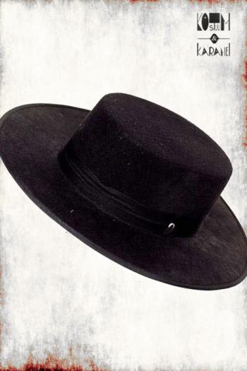Spaanse hoed Toreador zwart Vilt