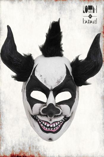 Halloween Masker Clown Zwart Wit