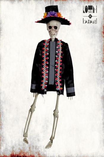 Day of the Dead Bruidegom Mini Skelet Deco 40 cm