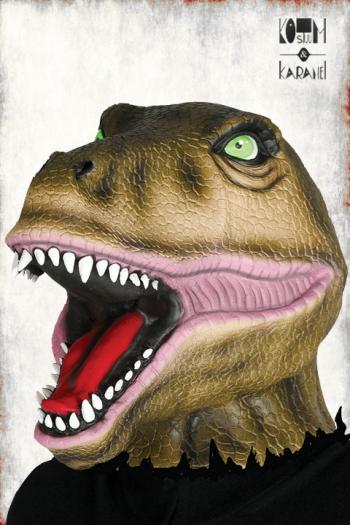 Latex Masker T Rex Dinosaurus