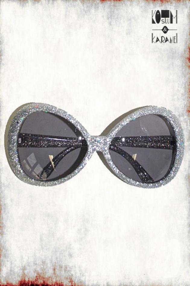 Discobril Zilver Glitter Groot Montuur
