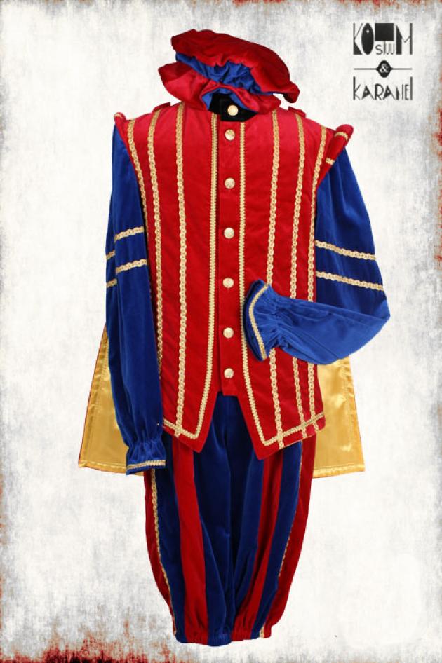 Zwarte Piet Mario Rood Blauw