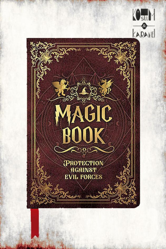 Magic Book Schrift Halloween 