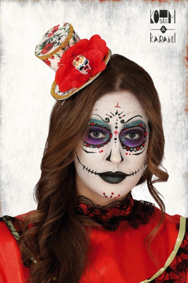 Mini Tophat Dia de los Muertos