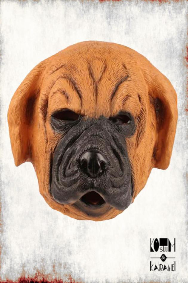 Latex Masker Lichtbruine Bulldog