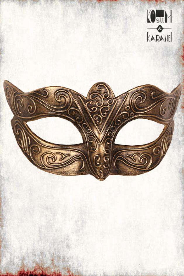 Venetiaans Oogmasker Goud met ornamenten