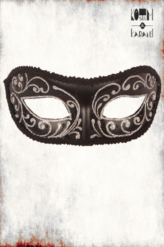 Venetiaans Oogmasker Zwart Goud