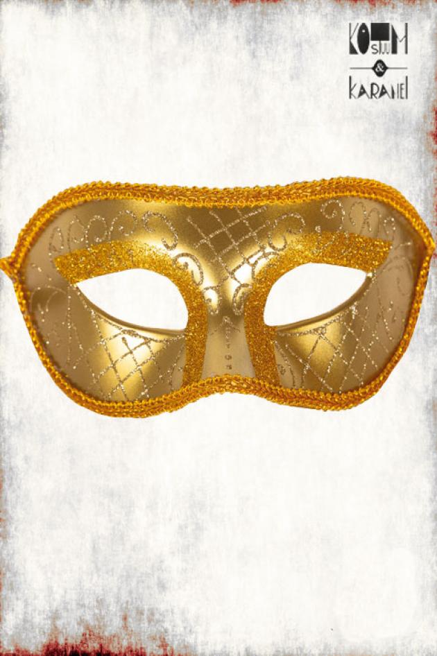 Venetiaans Masker Goud met Glitter