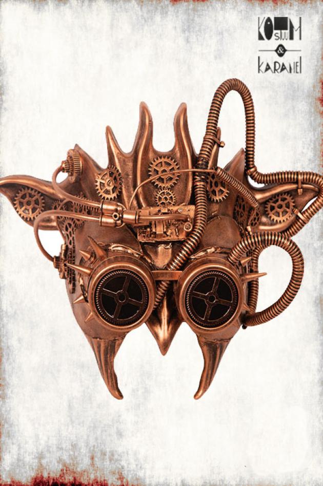 Masker Steampunk Duivel Luxe