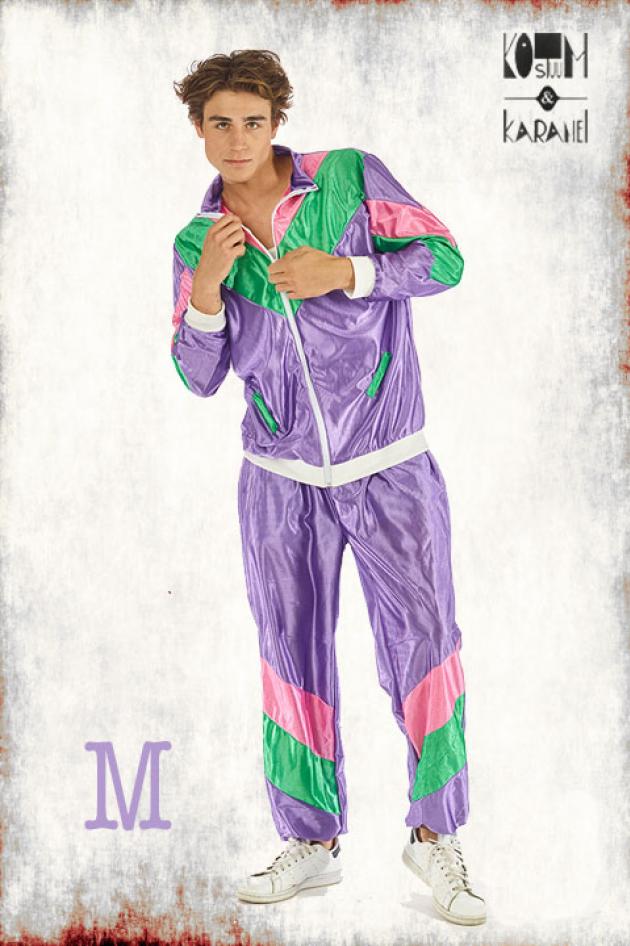 Shell Suit 80S paars medium