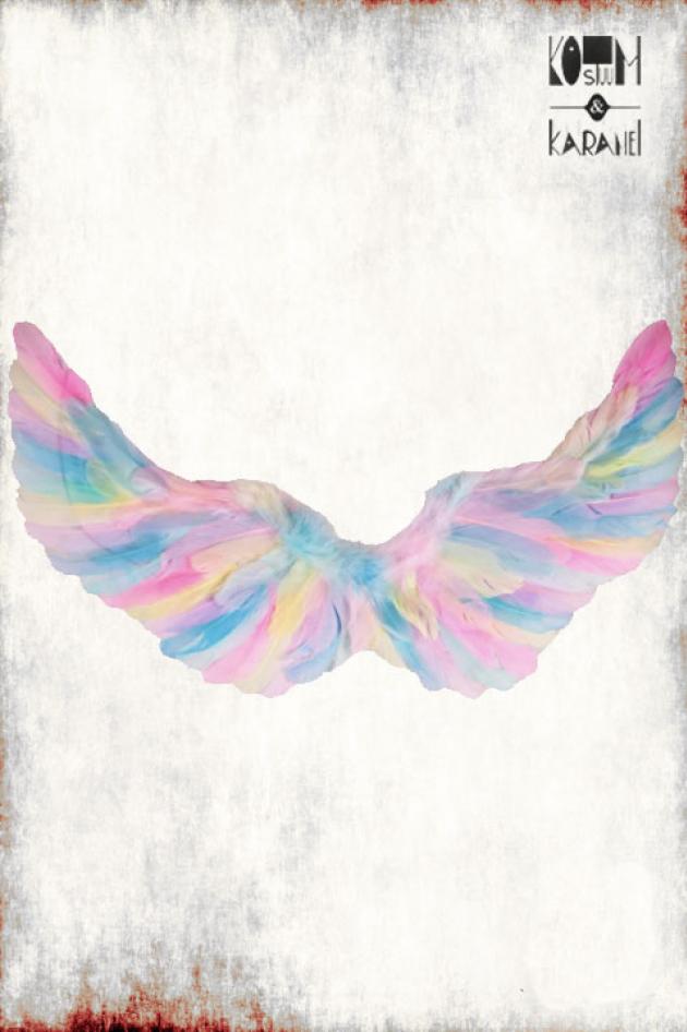 Vleugels Engel in Pastelkleur