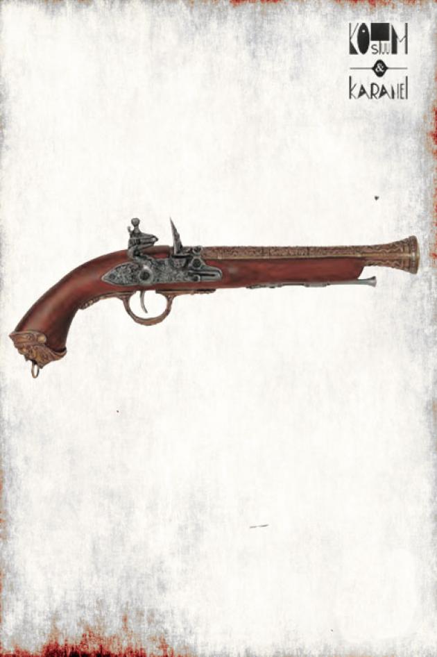 Pistool Flintlock Goud