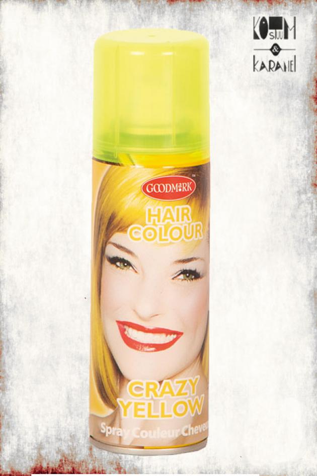 Haarspray Fluo Geel Neon Uitwasbaar 125 ml