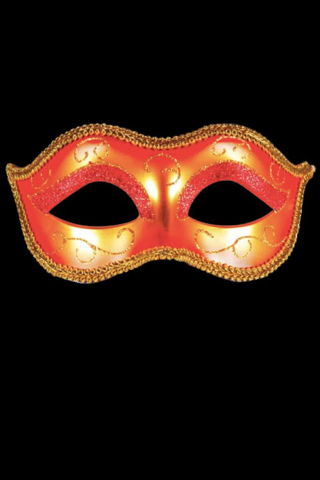 Venetiaans Masker Gemma Rood Goud