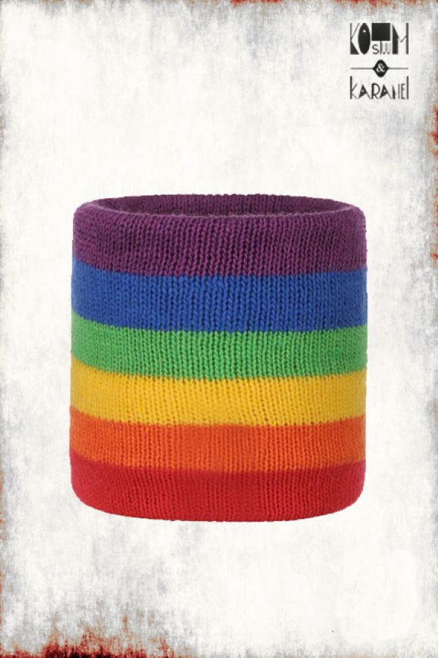 Twee Zweetbandjes Arm Regenboog